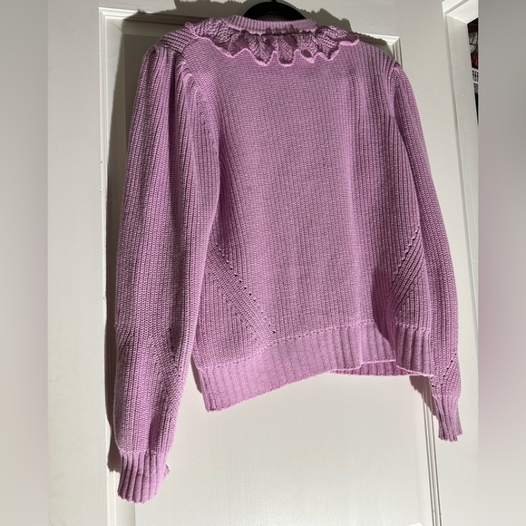 WHO WHAT WEAR | Purple | Crochet Sweater | SM. - Picture 6 of 9